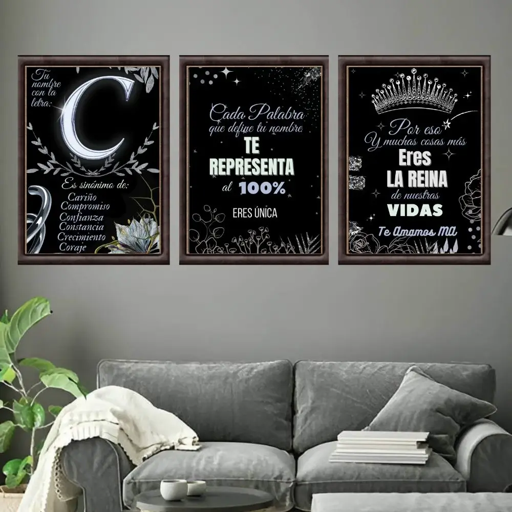 Conjunto de Letras con Significado color Plateado