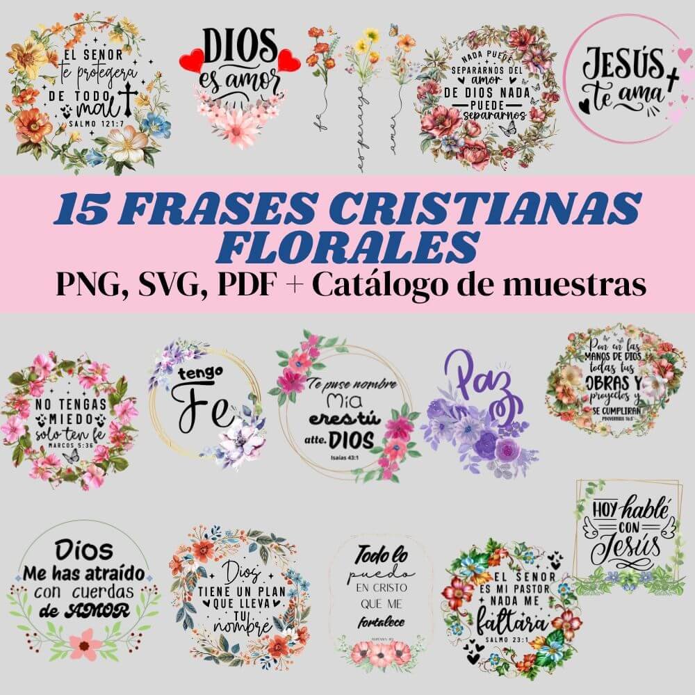 15 Frases Cristianas Florales