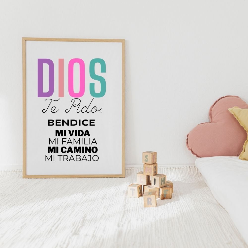 DIOS TE PIDO 5 Diseño de Fe Cristiano para Sublimación