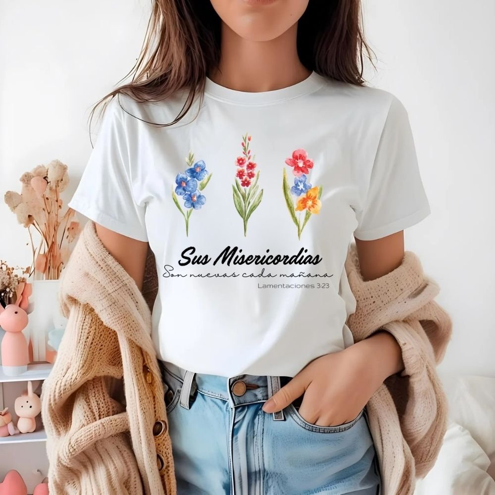 SUS MISERICORDIAS SON NUEVAS 3 Diseño de Fe para Sublimación