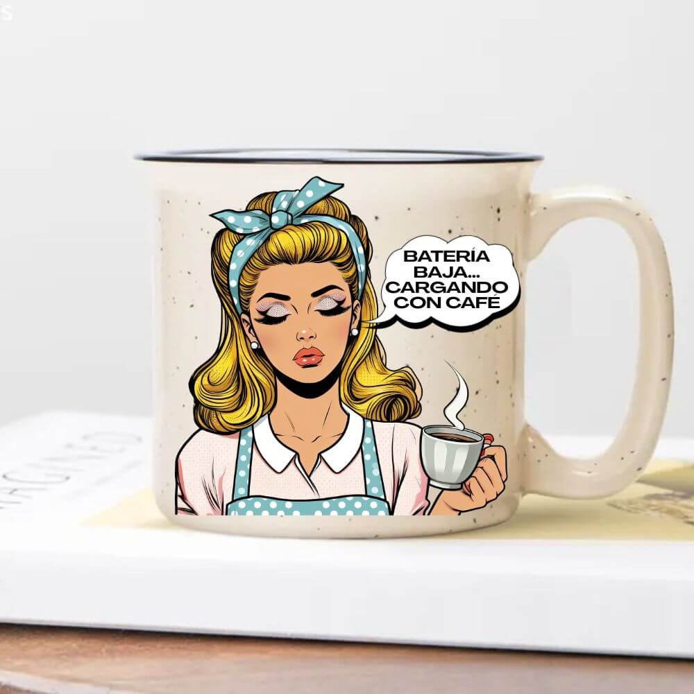 Batería Baja Cargando con Café